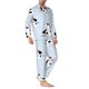 thumbnail image 2 of Balery Cute Farm Cow Pijama para Hombre de Dos Piezas con Manga Larga, Conjunto de Dormir y Descanso Suave con Bolsillos-Medium, 2 of 7