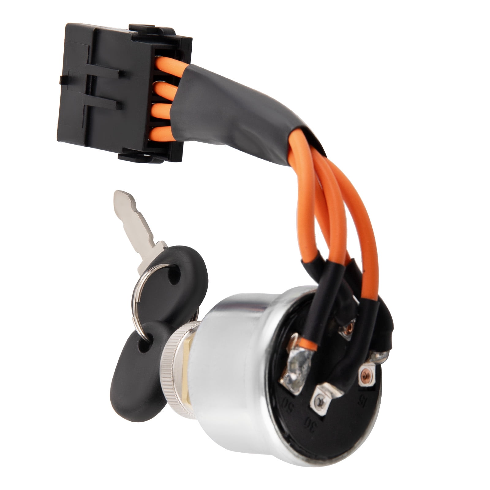 maXpeedingrods 86569718 Ignition Switch Key Assembly w/ 2 Keys Fits for New Holland Tractor 1530 1630 1725 1925 TC25 TC29 TC33 1530 1630 TC25 TC25D TC29 TC29D TC33 TC33D