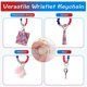 thumbnail image 3 of Pulsera con llavero y borlas de silicona con cuentas, llavero elástico con tarjetero o para mujer (bandera estadounidense), 3 of 7