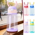 thumbnail image 1 of Sentmoon Bottle Water Sport Water Bottle 600ml Sticker Version Deer Large Capacity Cup Cute Deer Straw Water Bottle Leakproof Portable Cup for Adults and Kids Daily/Travel, 1 of 7