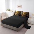 thumbnail image 5 of Feelyou Jungle Cheetah Leopard Twin Bedding Sets 7pcs, Flower Leaves Bedding Comforter Set, 5 of 8
