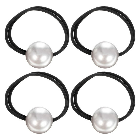 4 Pcs Embossed Ponytail Hair Rope French Bands Child