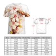 thumbnail image 2 of Bee And Flowers T-Shirts Casual T-Shirt Short Sleeve Women Trendy Tshirt Beach Custom Tops, 2 of 5