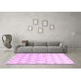thumbnail image 3 of Ahgly Company Indoor Rectangle Trellis Pink Contemporary Area Rugs, 7' x 10', 3 of 4