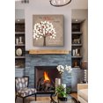 thumbnail image 4 of MuralMax Custom Anniversary Tree Decor - Personalized Family Canvas Wall Art - Gifts For Wedding, Housewarming, Bridal Shower, Birthdays, Retirement, Office Parties- Color - Taupe - Size 12 x 12, 4 of 5