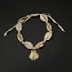 thumbnail image 3 of BRIGHTFUFU Tobillera de concha natural chapado en metal cadena de tobillo de moda delicada joyería de tobillo colgante de cadena para colgar en el pie para mujeres niñas (dorado), 3 of 7