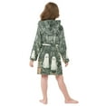 thumbnail image 7 of FORMRS Niños Bathrobe Unisex Hooded Robe Soft Plush Pajamas Sleepwear, Size 2-3T, Cute Ghosts Playing, 7 of 7