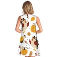 thumbnail image 2 of Bixox Robe Sans Manches Imprimée Joyeux l'Action de Grâce pour Femmes avec Poches, Robe Décontractée Longueur Genou pour l'Été-Grand, 2 of 7