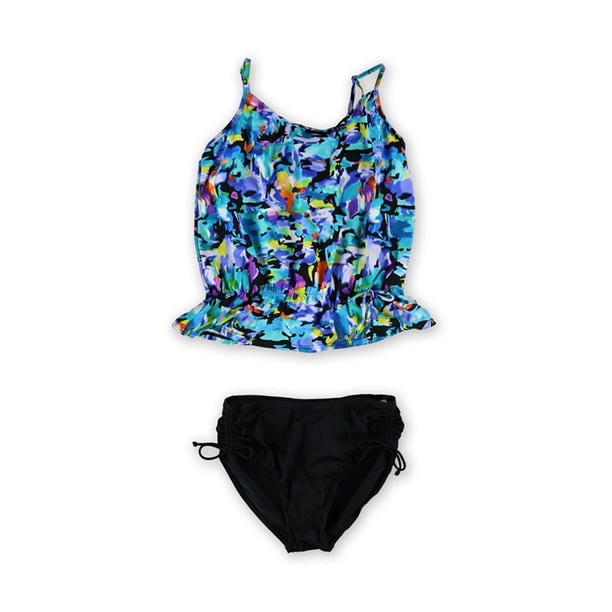 Bluson Bikini Caribbean Joe para mujer 2 piezas Tankini negro 12