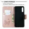 thumbnail image 6 of Allytech Galaxy A50 Case, Slim Fit PU Leather Folio Butterfly Embossed Shockproof Wrist Hand Strap Flip Cards Holder Wallet Case TPU Back Cover for Samsung Galaxy A50, Pink, 6 of 8