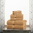 thumbnail image 3 of Premium Egyptian Cotton Highly Absorbent Assorted 6-Piece Plush Towel Set - 30" x 55", 20" x 30", 13" x 13", 3 of 9