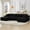 Black, variant on Vanress 125 Inch Modular Cloud Couch Sectional Sofa for Living Room, Modern Corduroy Boneless Couch, Upholstered Deep Seat U Shape Sofas Couches, No Assembly Required, Black