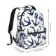 thumbnail image 2 of Disketp Navy Blue Anchors Mochila Estampada para Hombre y Mujer – Mochila Ligera Clásica con Múltiples Bolsillos para Universidad, Trabajo y Viajes-One Size, 2 of 5