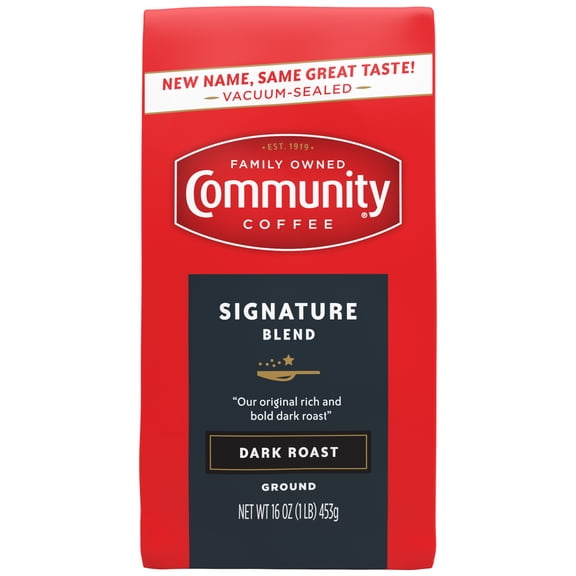 Community® Coffee Signature Blend (Dark Roast) Ground Coffee 16 oz Vacuum Sealed Firm Pack