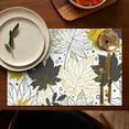 thumbnail image 5 of Romantic Floral Table Mats Set of 4, Peony Bloom and Butterfly Pattern, Flax Heat Resistant Wrinkle Free Material for Rustic Farmhouse Garden Inspired Dining Decor, 5 of 6