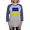 Heather/Blue, variant on CafePress - Ukraine Long Sleeve T Shirt - Womens Baseball Tee