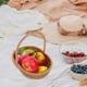 thumbnail image 4 of Imitation Rattan Fruits Basket Vegetable Basket Picnic Basket Storage Basket, 4 of 4