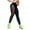 Black, variant on Women Net Yarn Stitching Stretch Under Running Tight Fitness Leggings Yoga Pants