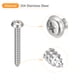 thumbnail image 4 of Tornillo autoperforante con cabeza Phillips ST5x35x10mm con arandela, paquete de 100 tornillos de madera de acero inoxidable 304 (plata), 4 of 5