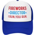thumbnail image 1 of Fireworks Director I Run You Run Trucker Hat for Men Baseball Caps Adjustable Hats, 1 of 8
