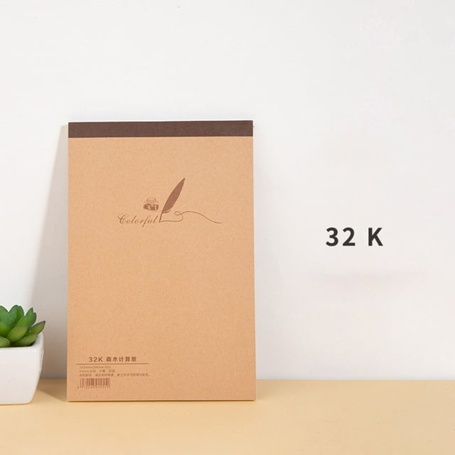 Ynlkorvg 60 Sheets Blank Note Papers Drawing Paper Pad Drafting Pad Portable Sketchbook Drafting Pad