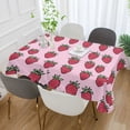 thumbnail image 2 of Yayeee Tablecloths 60" x 120" Rectangle Wrinkle Resistant Party Table Cover, Cartoon Strawberry, 2 of 8