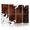 Color 4, variant on 8 Pack Art Acoustic Panels Sound Absorbing Milk Cow Print Black Brown Cowhide Rustic Farmhouse Animals Skin Decorative Soundproof Wall Panels Self Adhesive for Nursery Game Room Bedroom 48"x32"