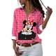 thumbnail image 5 of Disney-camisetas con estampado 3D de Mickey y Minnie, Tops informales de dibujos animados para la playa, estilo Harajuku, primavera y otoño, novedad de 2022, 5 of 5