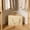 Beige(M), variant on Triangle Storage Clothes Hanger Organizer Holder for Space Saving with Handles, Fabric Foldable Storage Bag for Closet Storage and Organization