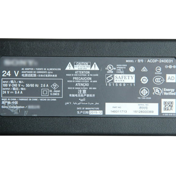 FOR for HD TV Power LCD TV ACDP-240E01 24V9.4A 225W ACDP-240E02 24V10A 240W AC Power