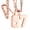 Rose Gold, variant on Women's Men's Stainless Steel Number 67 Pendant Baseball Soccer Football Basketball Theme Team Sport Chunky Chain Necklace Gold Style 1