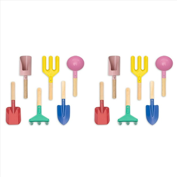 Juguetes de Playa para Niños, Juego de 12 Piezas, Herramientas de Jardinería para Niños, Juego de Juguetes de , Herramientas de Jardinería de Metal, Pala de Playa