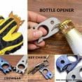 thumbnail image 7 of EDC Pry Bar with Bottle Opener Wrench Titanium Prybar Multi Tool, Keychain Multitool Tool, Pocket Crowbar for Camping Hiking Fishing Outdoor Survival (PEI), 7 of 7