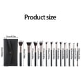 thumbnail image 5 of Compact 12 Pieces Cosmetic Brush Set Travel Face And Eye Makeup Brushes, 5 of 14