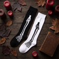 thumbnail image 3 of Evdexr Women's Over Knee High Socks Halloween Skeleton Frame Thigh High Long Stockings Lightweight Party Festival Costume Sock, 3 of 5