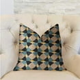 thumbnail image 2 of Plutus PBRA2221-1616-DP Coussin de Luxe Bleu & Beige Reflections, 16 x 16 Po., 2 of 2