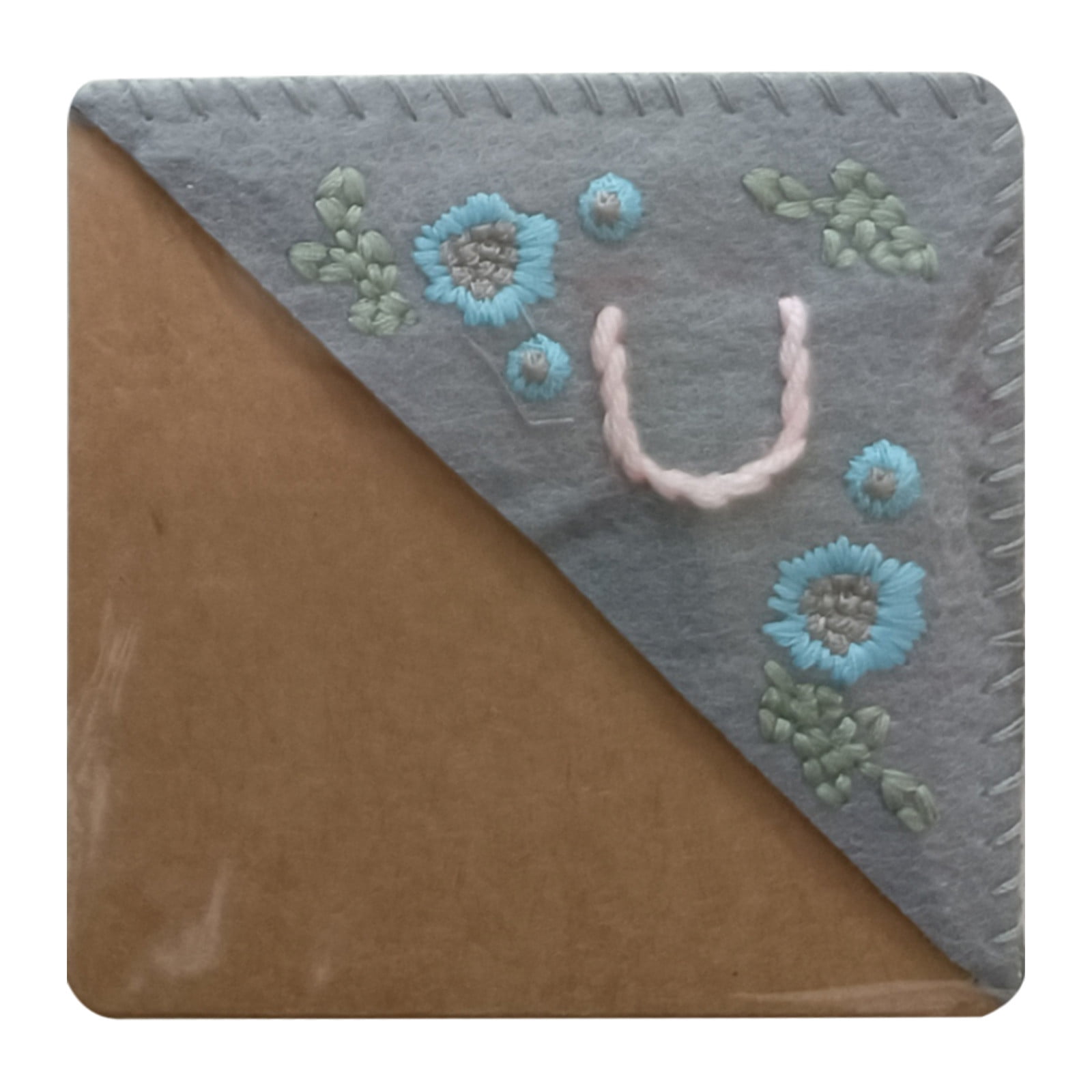 Personalized Hand Embroidered Corner Bookmark, Hand Stitched Felt