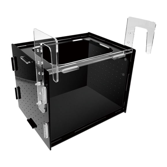Caja de de acuario colgando fácil de instalar el criadero de la caja de aislamiento de separación transparente para peces s guppy 30x20x20cm