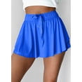 thumbnail image 4 of DOKOTOO Women Skorts Bottoms High Waist Layered Skirts with Built-in Shorts Workout Skirts, 4 of 9