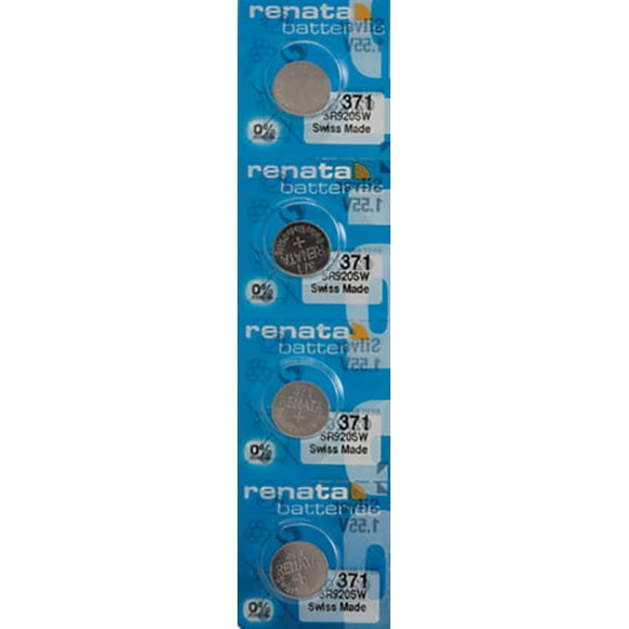 4 x Renata 371 Watch Batteries, SR920SW Battery