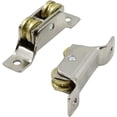 thumbnail image 1 of nipocaio Roues de Porte Coulissante Deux Roues - Roulettes en Fer, Support de Rouleau de Porte Coulissante à Rainure Fixe, Rouleau pour Rail Coulissant Rouleau en Verre 2 Pcs, 1 of 5