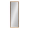 thumbnail image 2 of Kate and Laurel Evans Modern Framed Panel Wall Mirror, 16" x 48", Natural, Contemporary Simple Home Decor, 2 of 6