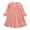 Pink, variant on 6Months-9Years Toddler Baby Kids Christmas Dress Winter Girls Solid Color Long Sleeved Home Wear Nightgown Clothes Fall Dress for Girls