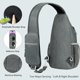 thumbnail image 4 of Mochila bandolera Voova Small gris 38x18x8 cm, 4 of 6