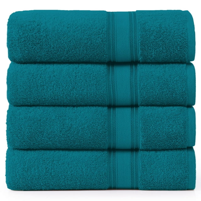 Juego de toallas de baño LANE LINEN Luxury, 100% algodón, paquete de 4 unidades Sea Port