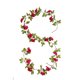 thumbnail image 2 of Guirnalda de Rosas Artificiales de Plástico de 239 Cm de Largo para Decoración de Patios Exteriores - Guirnalda de Flores Artificiales para Decoración de Hogar, Jardín, Patio, Bodas y Fiestas (Juego, 2 of 6