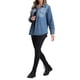 thumbnail image 4 of Chaqueta de mezclilla INSPIRE CHIC para mujer, con botones, de manga larga, oversized, color azul claro, talla L, 4 of 6