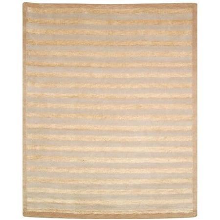 Safavieh Tibetan Collection TB214A Hand-Knotted Ivory Silk & Wool Area Rug  6 feet by 9 feet (6  x 9 ) Safavieh Tibetan Collection TB214A Hand-Knotted Ivory Silk & Wool Area Rug  6 feet by 9 feet (6  x 9 ) Each rug is handmade with premium  hand-spun wool. This contemporary rug will give your room an modern accent This rug measures 5  x 7 6  For over 100 years  Safavieh has been crafting rugs of the higest quality and unmatched style
