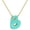 Blue B, variant on Bubble Letter Necklace for Women,14K Gold Plated Enamel Colorful Balloon Initial Pendant Box Chain Necklace, Dainty Jewelry Gift