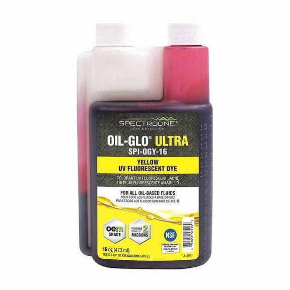 Spectroline Fluorescent Leak Detection Dye, Yellow SPI-OGY-16